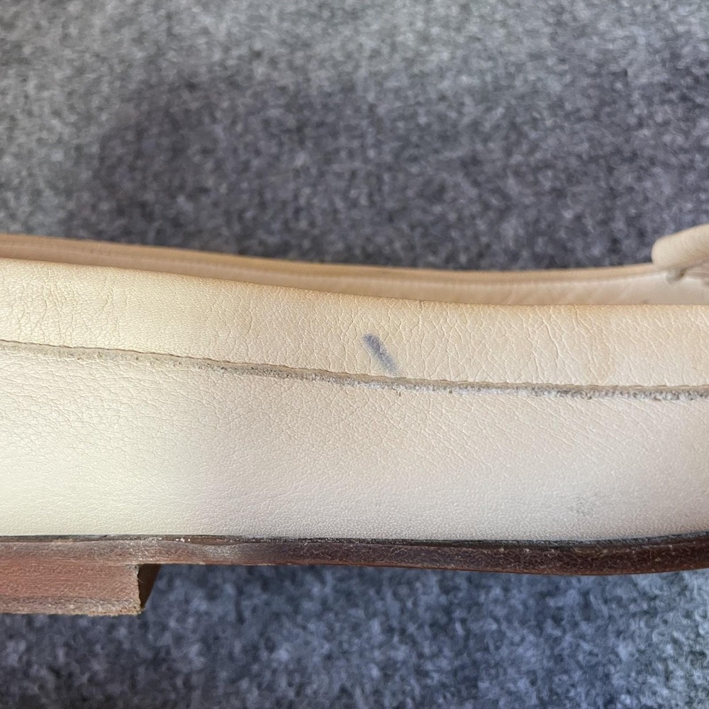 Women's Loafers Size 8.5 Square Toe Butter Yellow Italian Slip On Shoes Preppy - Picture 11 of 12
